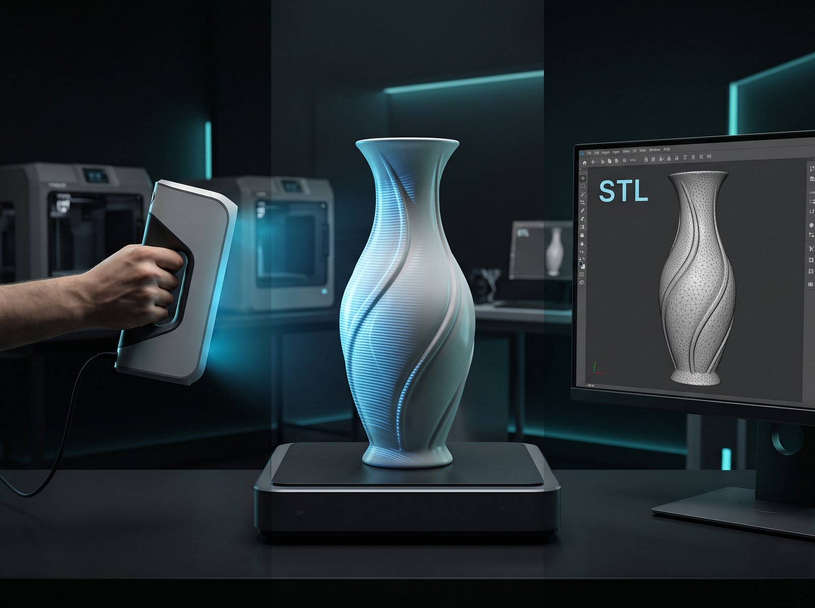Scan object and create STL