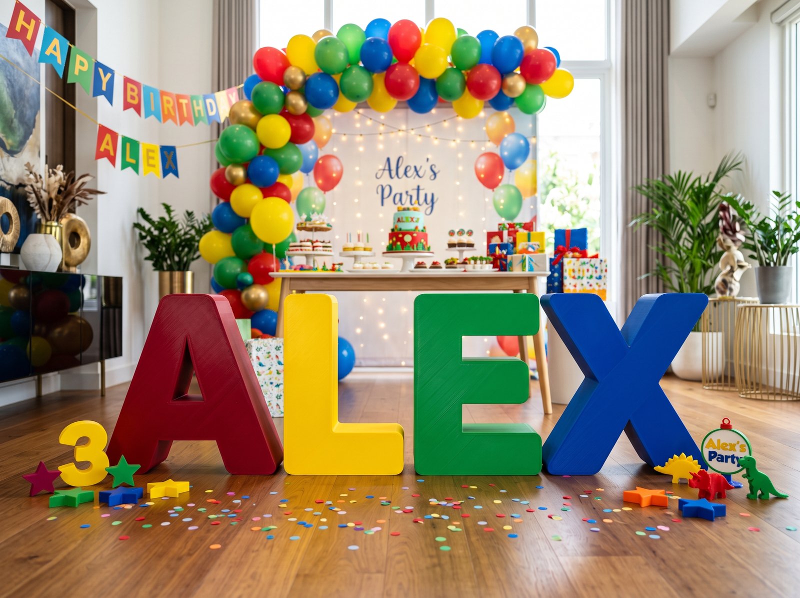 Custom 3D Printed Birthday Party Creations