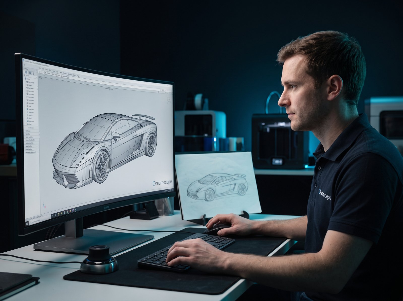 Dreamscape creating a 3D model from the drawing