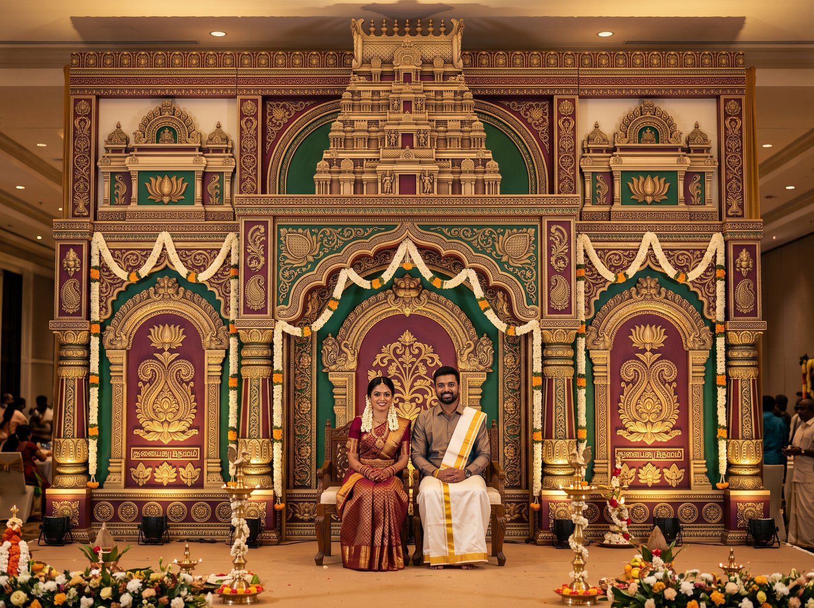 Kovil Wedding Backdrops