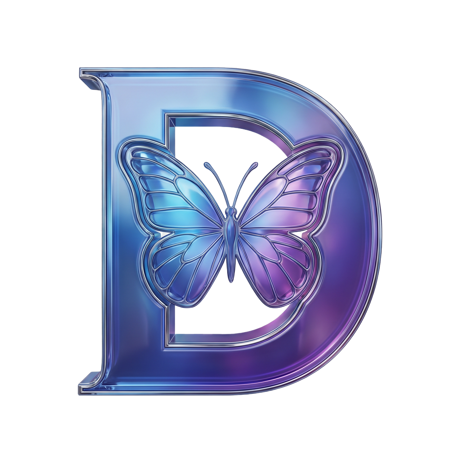 Dreamscape 3D logo with butterfly